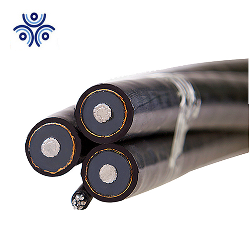 Voltage 6.35/11 (12) Kv Triplex / Single Coreunarmoured Aluminum Conductors Cable 50/70sqmm