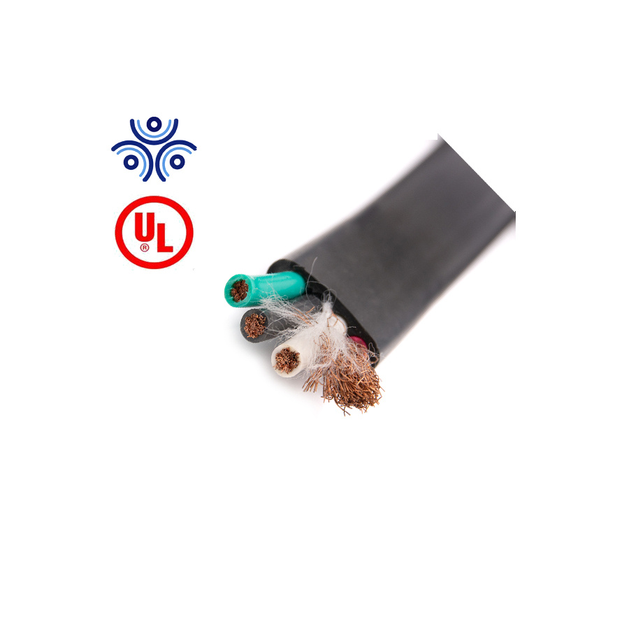 Water Pump Submersible Flat UL Cable 4core 600V Power Electric Cables
