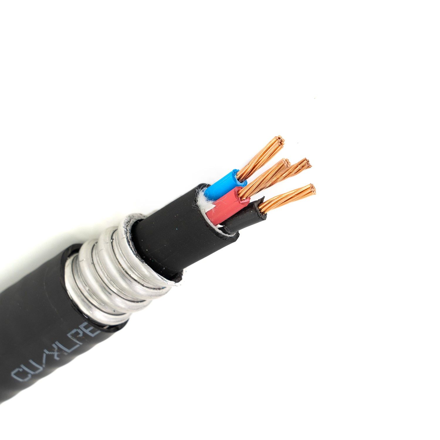 cUL Certificate 10AWG 8AWG 6AWG 3/C Copper Conductor XLPE Insulation Al Armoured Type Teck 90 PVC 600V Teck Wire Cable