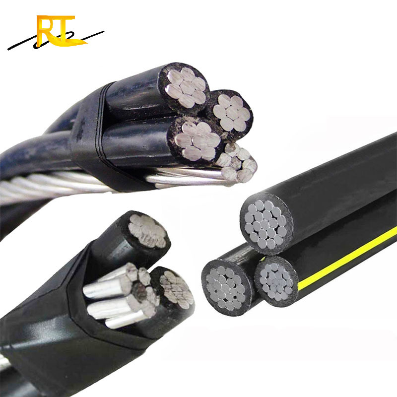 0.6/1kv XLPE Insulated Aerial Bundle 3X50+54.6+16 ABC Cable NFC 33-209 Standard