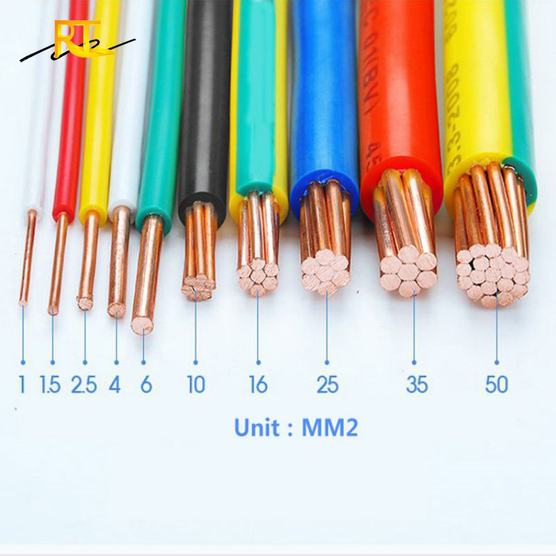 1.5mm 2.5mm 4 6mm Single Core PVC Coated Copper Electric Cable Wire
