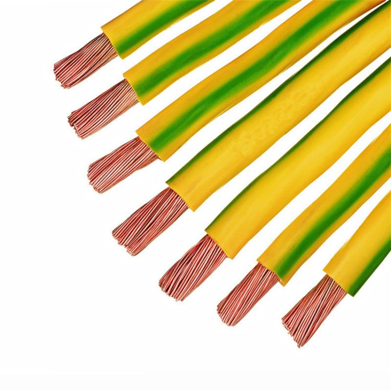 16 ~300mm2 Cable de acero recubierto de cobre de un solo núcleo con aislamiento de PVC para conexión a tierra
