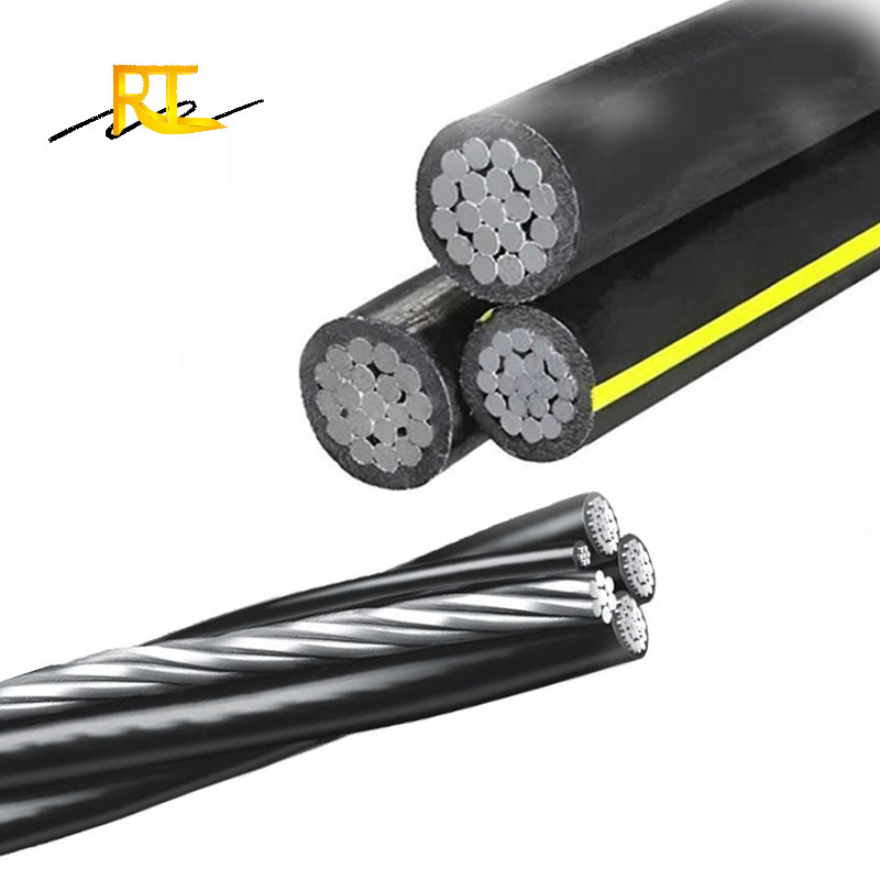2*6AWG+1*6AWG Conductor Aerial Bundle Overhead ABC Cable