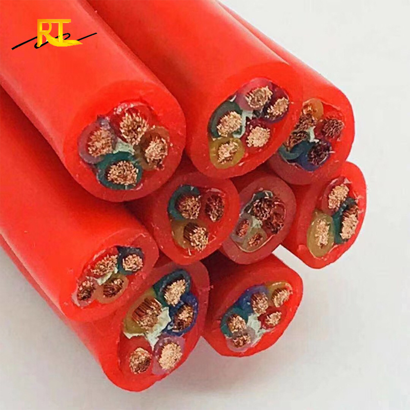 450/750V Medium and Low Voltage Elastic Silicone Rubber Insulated and Sheathed Oxygen Free Copper Wire Flexible Power Cable