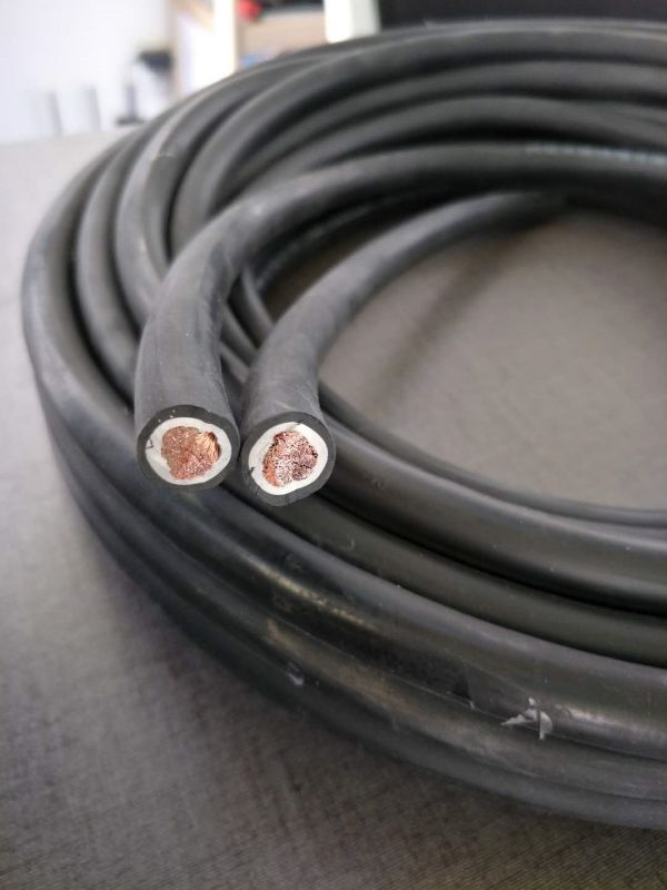 AWG 3/0 35mm2 50mm2 70mm2 95mm2 Welding Cable Double Insulated Flexible Copper Welding Machine Cable Wear-Resistant and Waterproof Heavy-Duty Cable