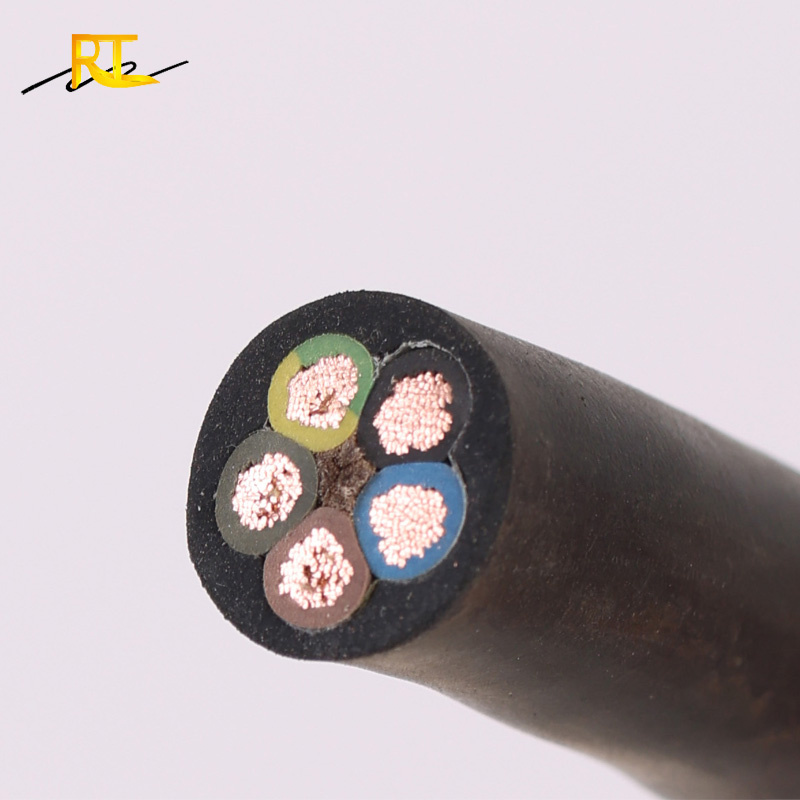 CE VDE Customization 2 3 4 Core Flat Round Rubber Cable