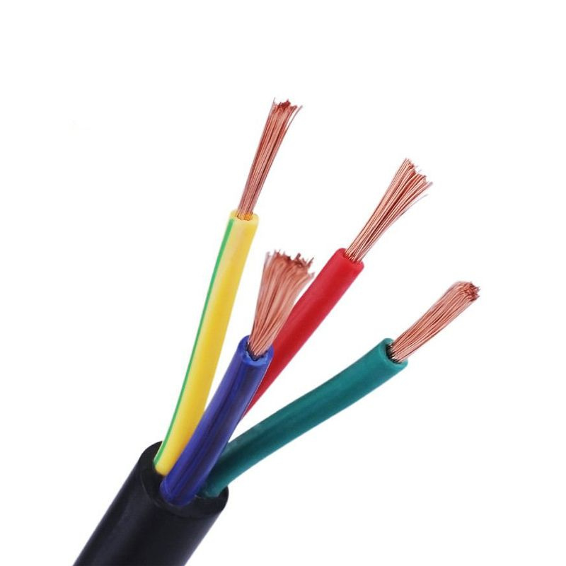Factory Price Copper Conductor Royal Cord Flexible Cable Rvv, 2 3 4 5 Core 0.75 1 1.5 2.5 4 6mm Electrical Cable Wire Power Cable