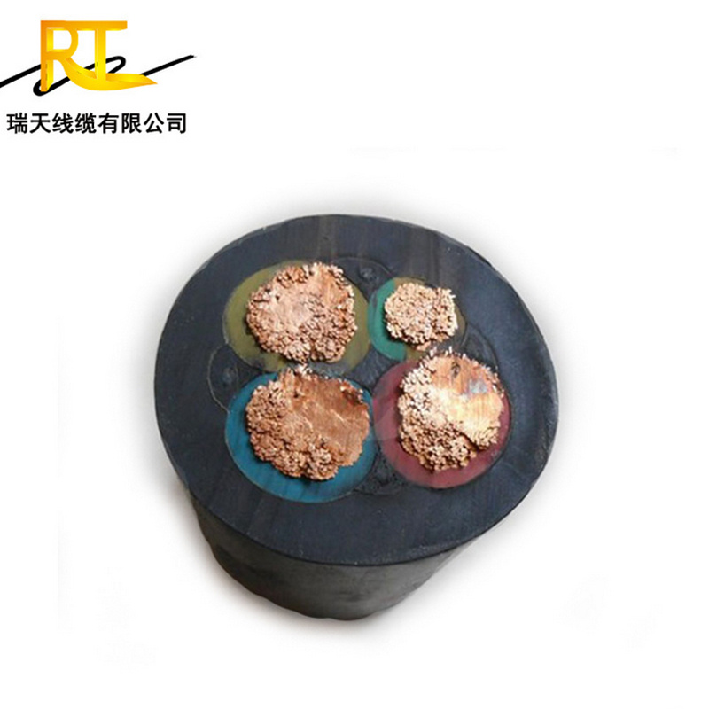 Flat Copper Rubber Round/Flat Submersible Pump Cable 4X35mm