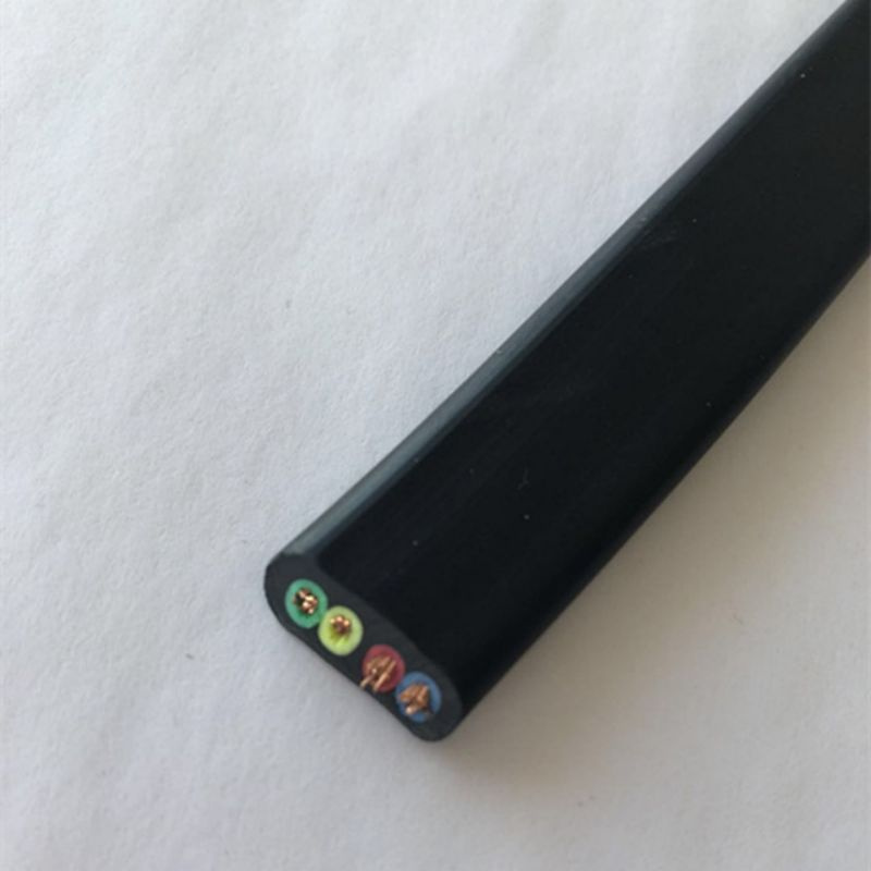 Flat Festoon Crane Hoist Lift Cable 450/750V 0.6/1kv H07vvh6-F Rubber Insulation 4cx4 6 10 16 25 35mm2
