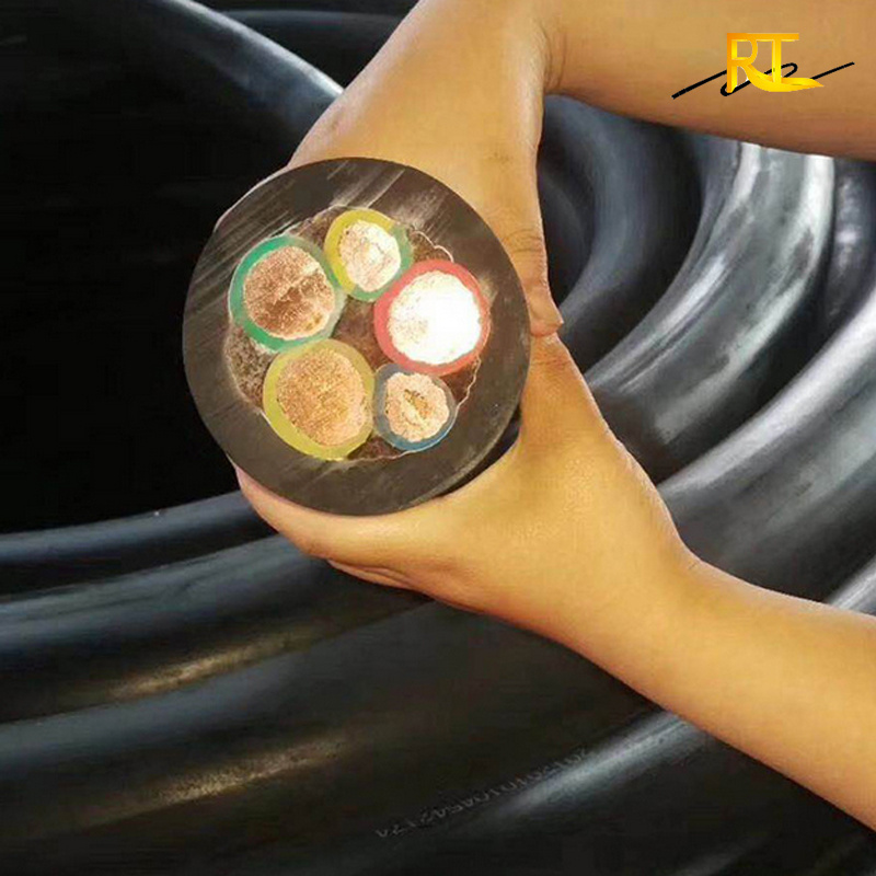 Flexible PVC Rubber Insulated Flat Submersible Cable