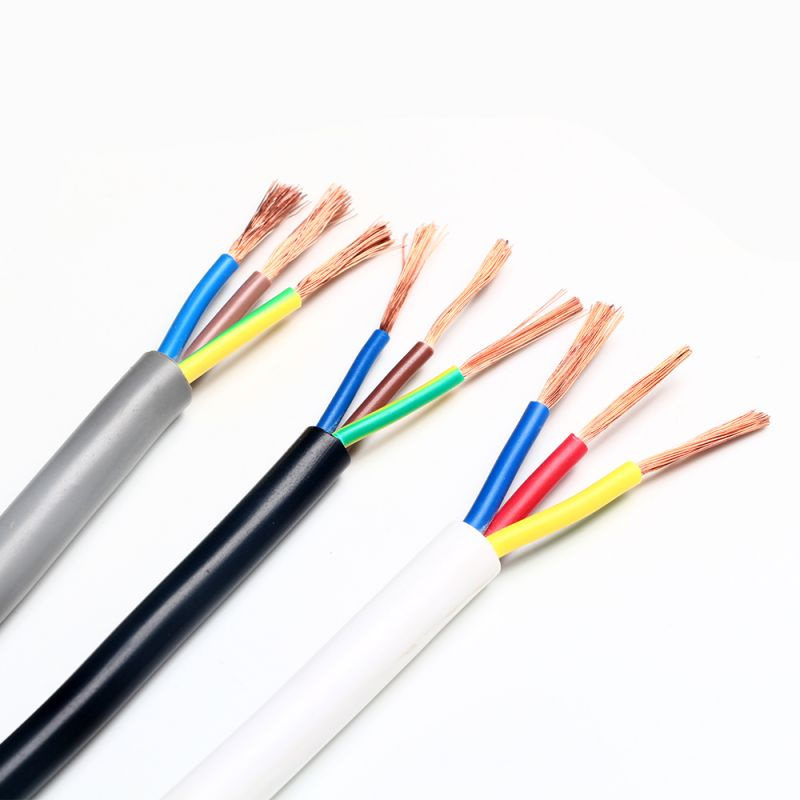 H05VV-F H03VV-F 1.5mm 2.5mm 4mm 6mm Round Flexible Electric Multi Core 3 Core Wire Rvv Cable