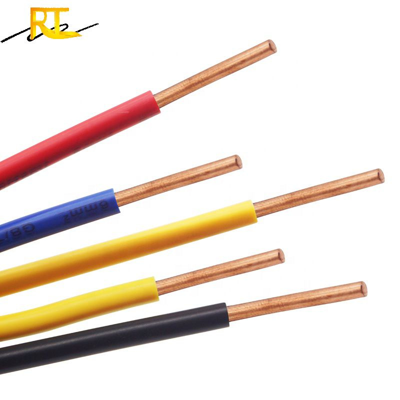 H07V-U Copper Single Solid Core PVC Jacket Electrical Wire Cables House Wiring