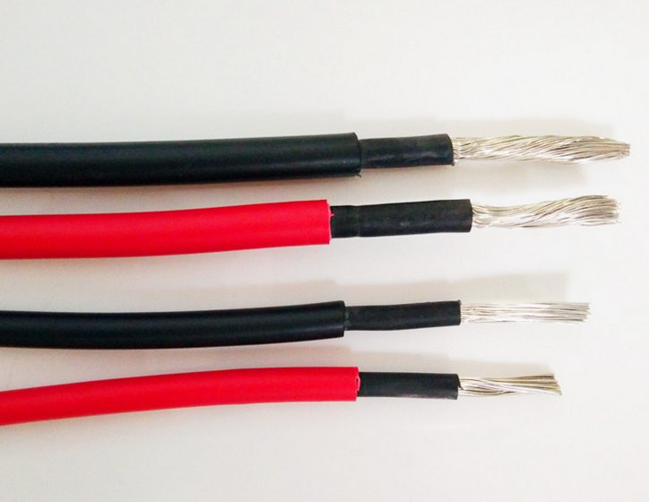 H1z2z2-K AWG Red/Black Solar Cables Photovoltaic PV DC Solar Cable 2*4AWG