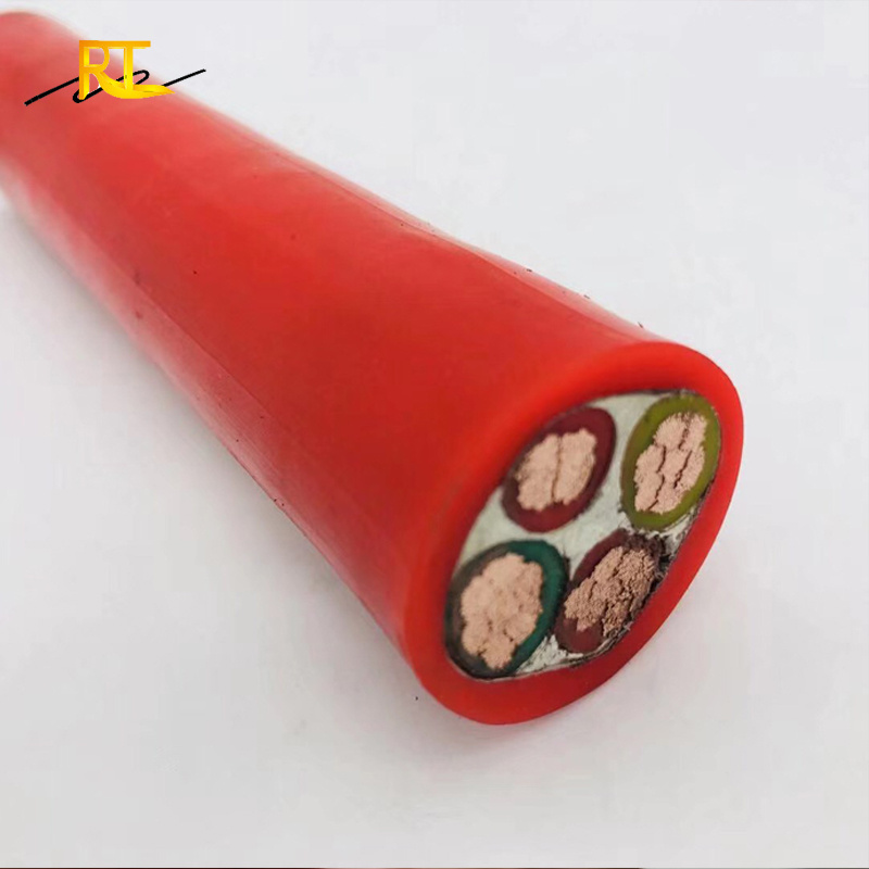Heat Resistant Silicone Rubber Fiberglass Wire Silicon Rubber Cable