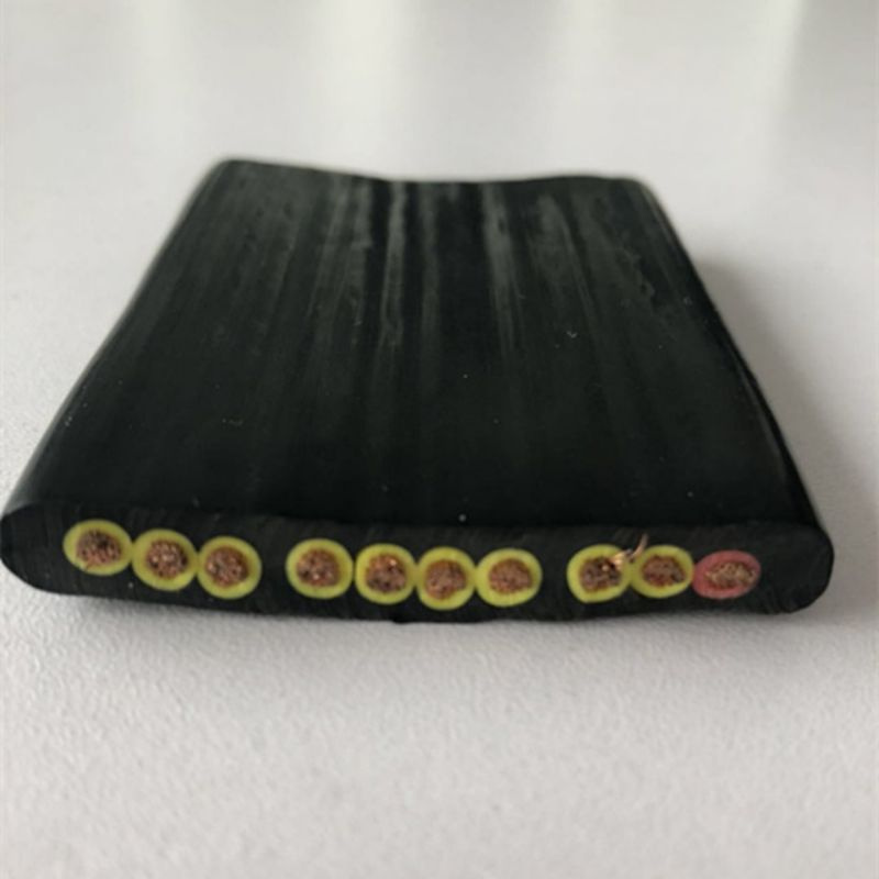 JIS Waterproof Flat Rubber 3 4core 35mm Electrical Copper Submersible Water Well Pump Power Wire and Cable