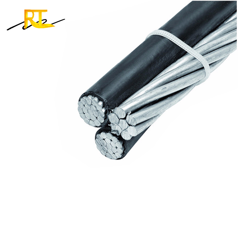 Low Voltage 3overhead XLPE/PVC/PE Sheathed Aluminum Conductor ABC Service Drop Cable