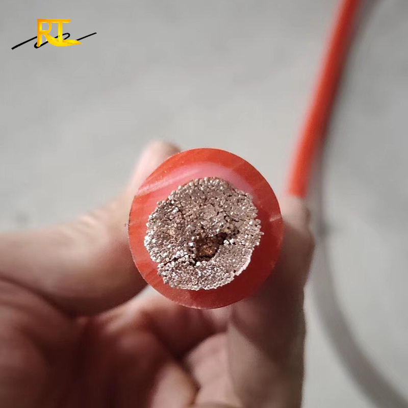 Cable de soldadura doble de alambre suave de múltiples hebras naranja precio