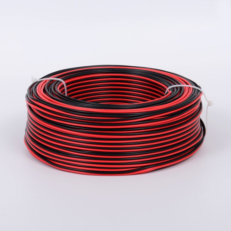 Cable eléctrico flexible de doble trenzado aislado de PVC