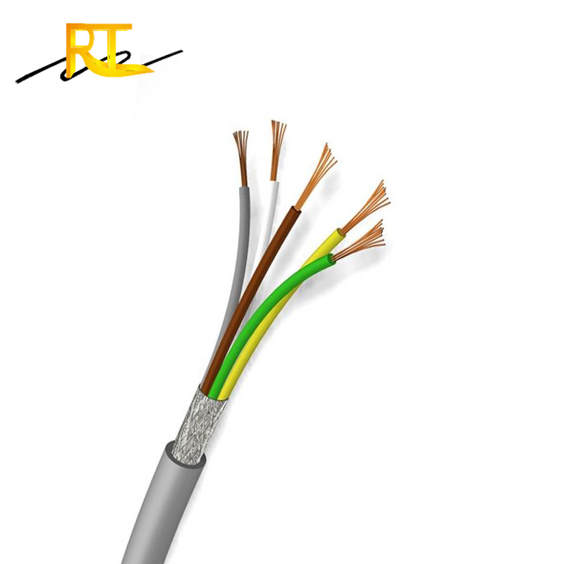PVC Insulated PVC Jacket Flexible Class 5 Copper Conductor 2 3 4 5 Cores Control Cables