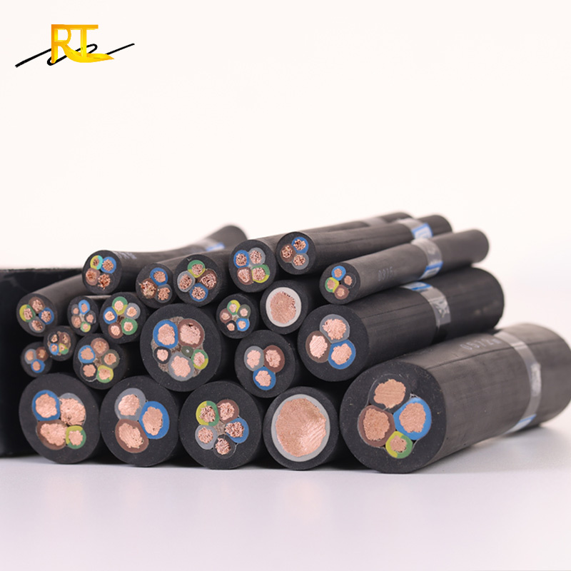 Power Cables for Submersible Pump Wire 3 Core 4core 1.5mm 2.5mm Flat Submersible Cable