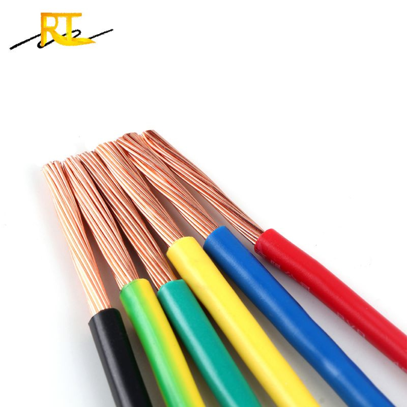 Red/Black PVC Jacket Single Oxygen-Free Copper Core Conductor Electric Wire Cables