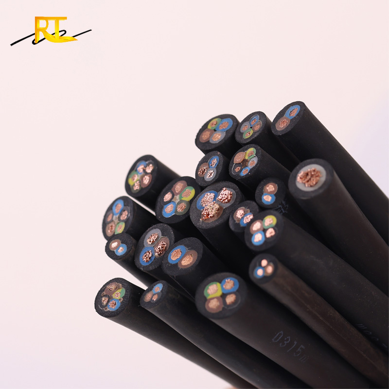 Rubberized 2 3 4 5 Cores Copper CCA CCS Rubber Electrical Cable