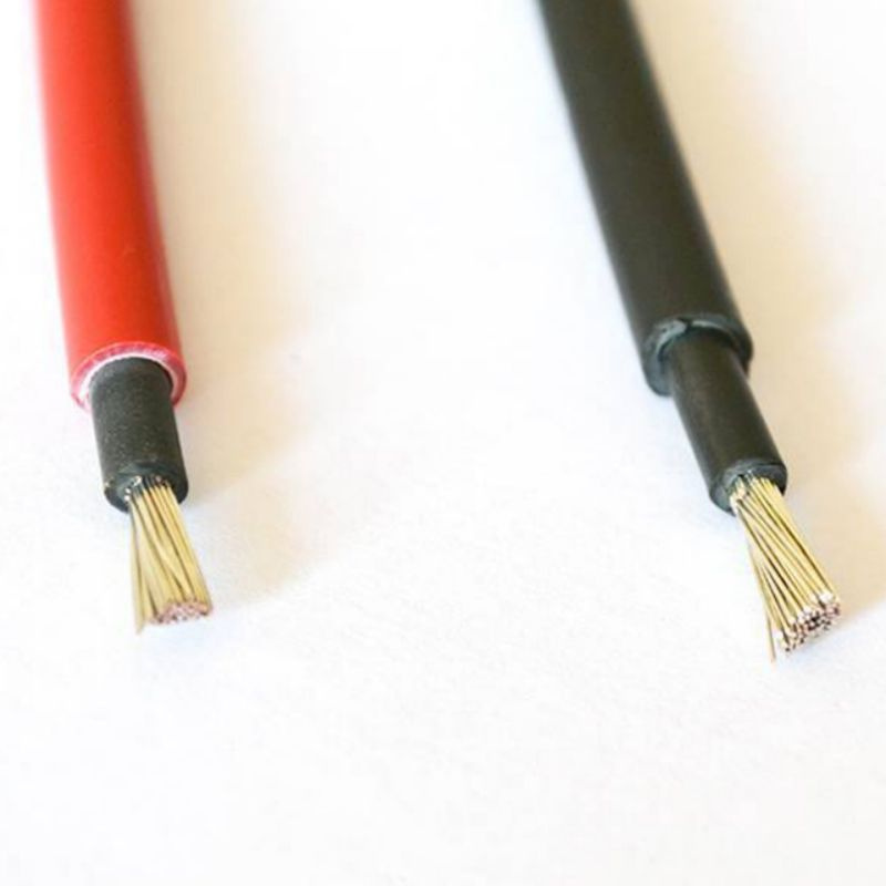 TUV Certified XLPE Solar PV Cable Flame Retardant 4mm2 6mm2 Electric Power Single Core DC Photovoltaic Cable