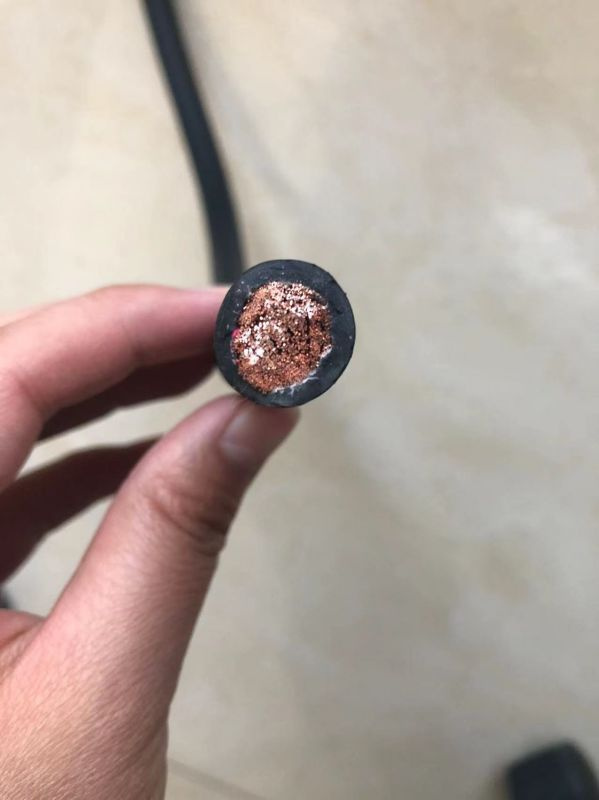 Welding Cable 450/750V with XLPE Insulation Copper Conductor Rubber Welding Cable