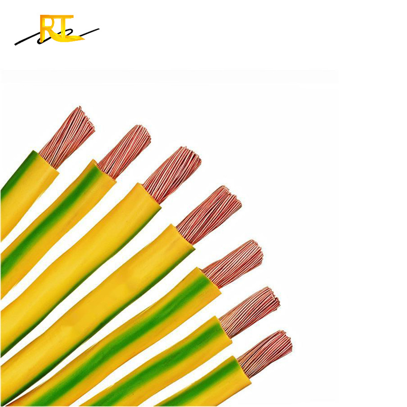 Yellow/Green PVC Single Core Copper Conductor Earth Cable Electric Wire & Cable 50mm