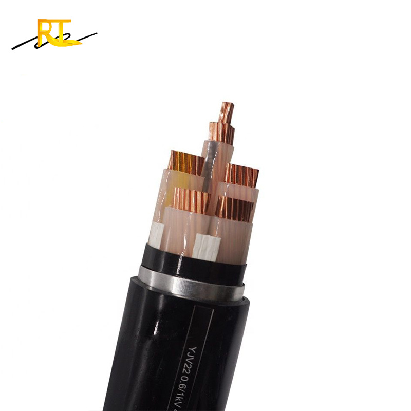 Yjv22 Power Cable XLPE 0.6/1kv Armoured Power Cable 3*185+1*95