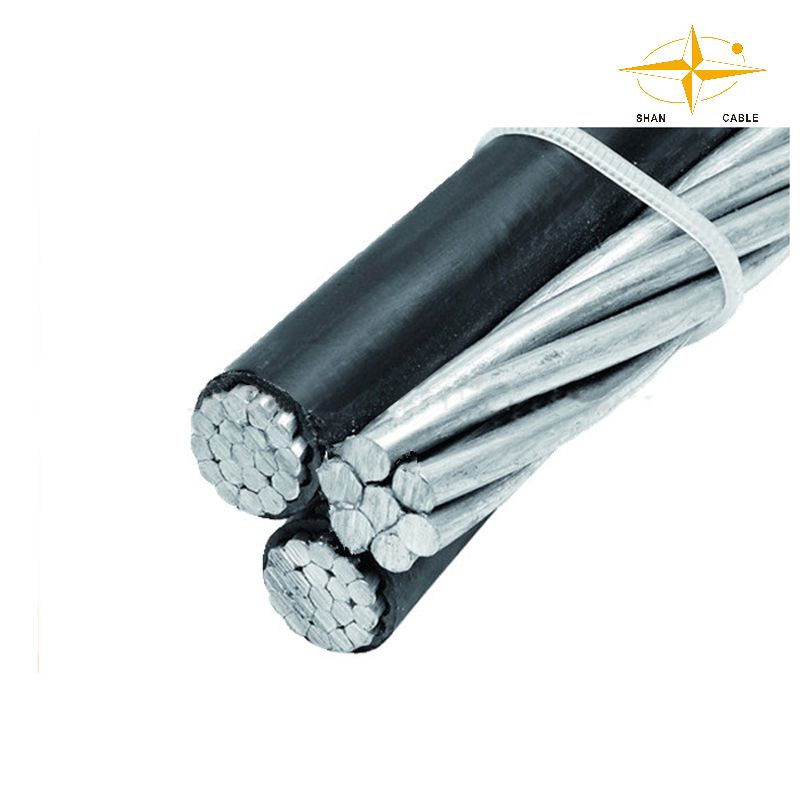 0.6/1kv Conduitores de Alumínio para Linhas de Transmissão Aérea Fios de Serviço Duplex Cabo Aéreo em Feixe