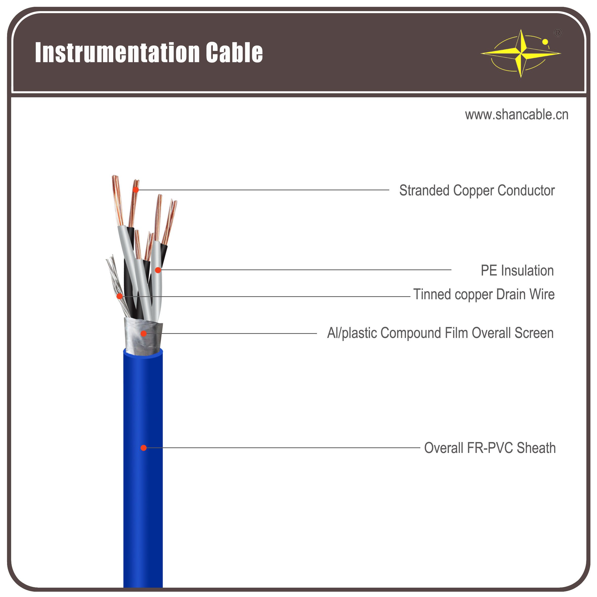 Al-Foil Screened Instrumentation Cables Djyp3vp3-300/500V 24X2X1.5 mm2 China Supplier