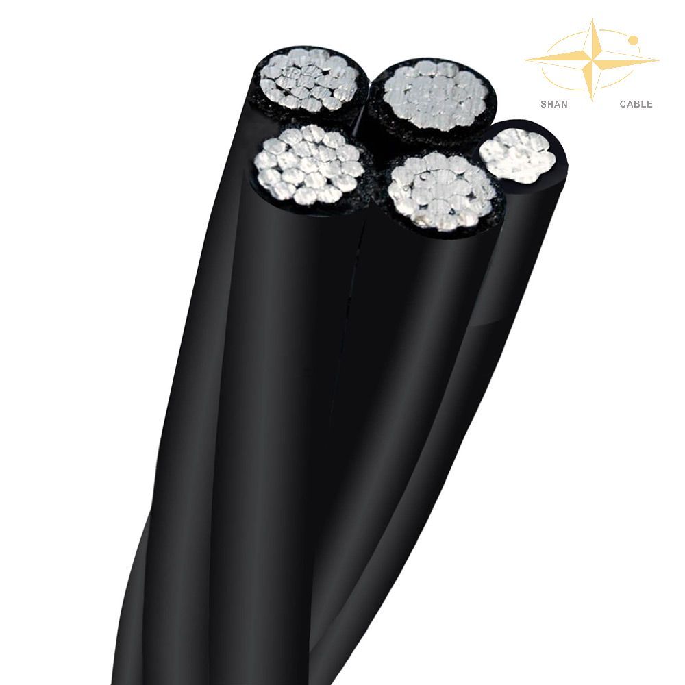 Ccculduplex /Triplex /Quadruplex Cable SIP 5 70mm2 Aerial Bundle Cable Service Drop Wire ABC Overhead Cable