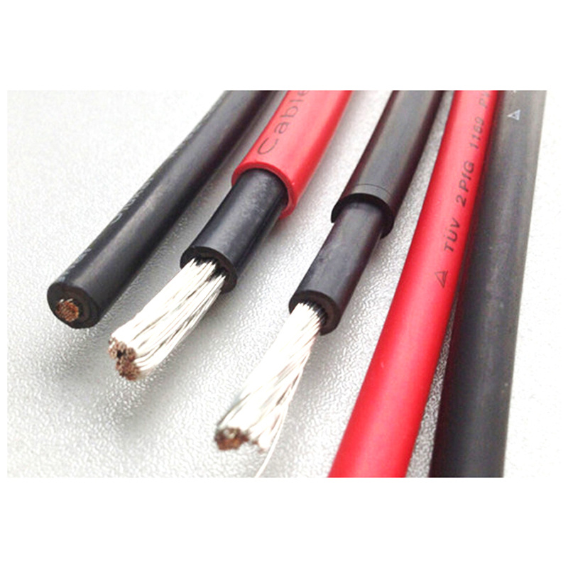Durable PV1-F Solar Cable in 2.5mm, 4mm, 6mm, and 16mm