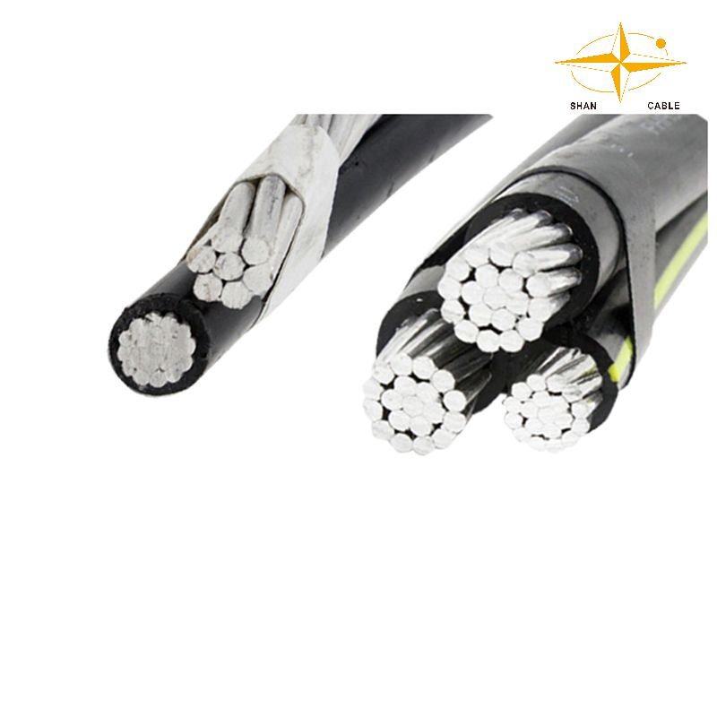LV XLPE Insulated Aerial Bundled Cables 2core, 3core, 4core Aluminum