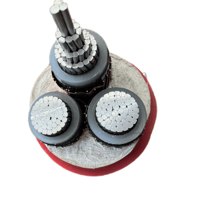 Pure Copper Conductor Medium Voltage Three Core XLPE Insulated Power Supply Cable