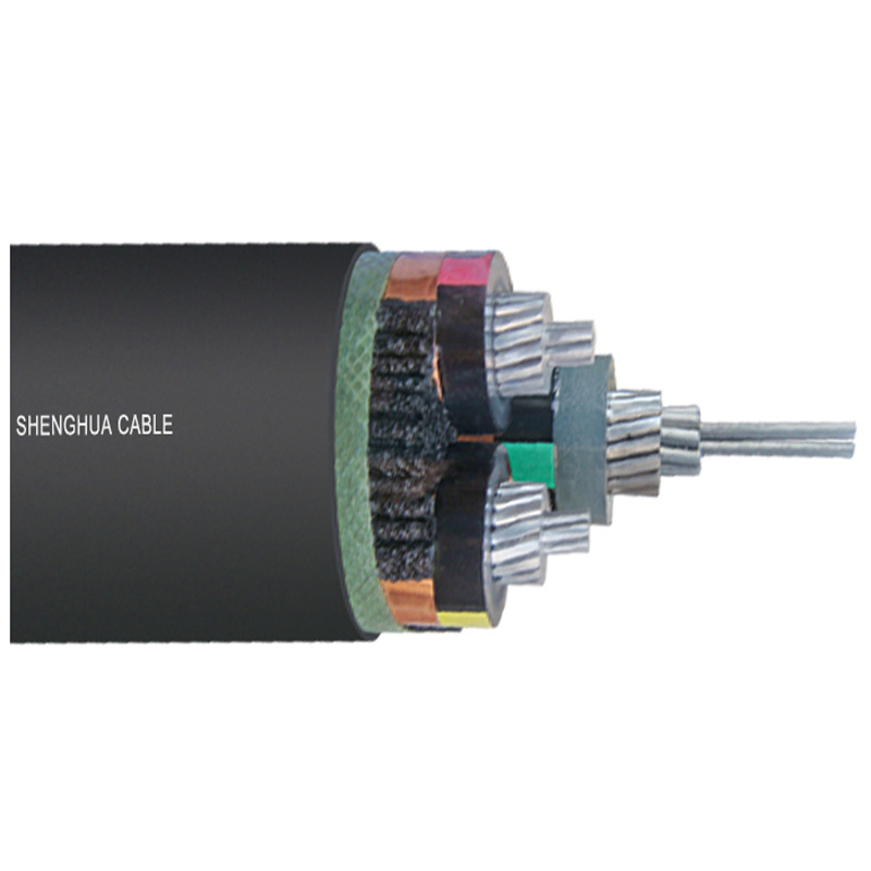 XLPE Insulation Aluminum Conductor Copper Tape Screen 12/20kv Medium Voltage Power Cable