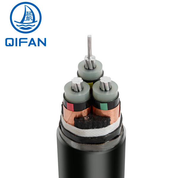 3.6/6 (7.2) Kv Copper/ Aluminum Conductor Three Core 3*70mm2 XLPE Insulated Cts Unarmored Cable