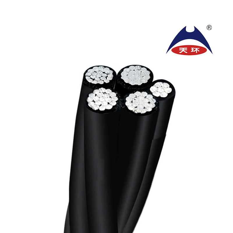 0.6/ (1.2) Kv Al/XLPE (PE) Insulated Aerial Bundled Cables with Street Lighting Conductor