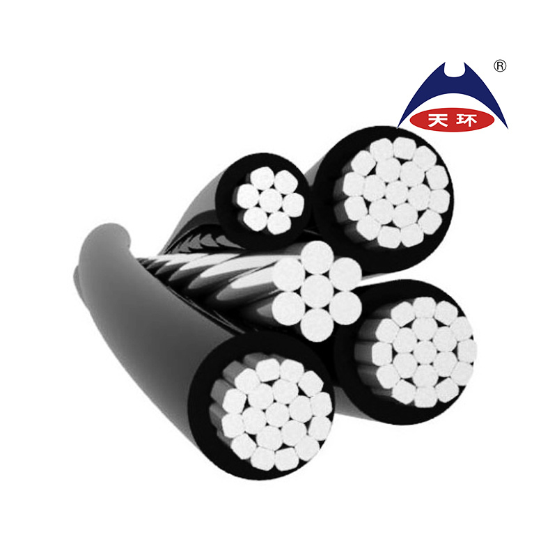 0.6kv 4X16 4X25 4X35 XLPE Insulation ABC Cable and Overhead Twisted Cable