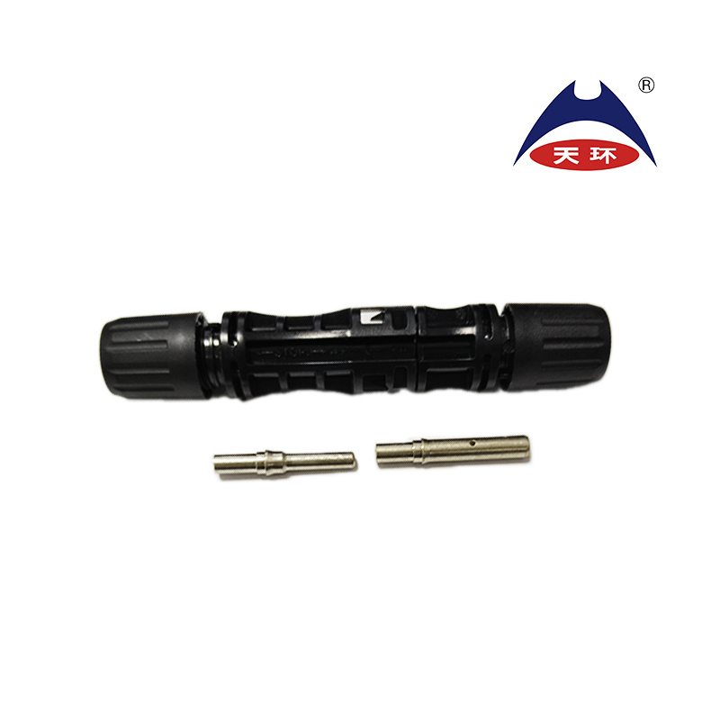 1 Set PV Female & Male Connector Solar Panel Cable Connector with Solid Pin