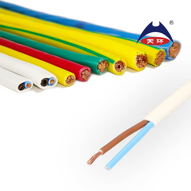 2*0.5/2*0.75mm2 300/500V H05vvh2-F Rvvb 3192y Soft Copper Conductor Electrical Indoor Wiring Copper Wire Rolls and Cables