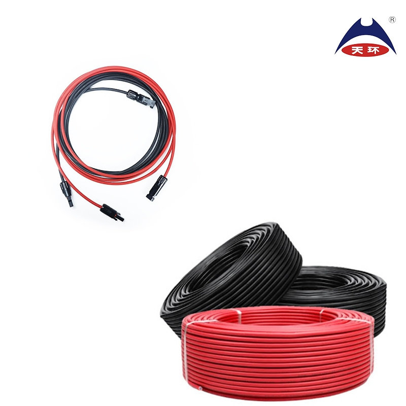 2.5mm 4mm 6mm Single Core PV Wire Tinned Copper Conductor XLPE PVC Insulation Aluminum Alloy Solar Cable