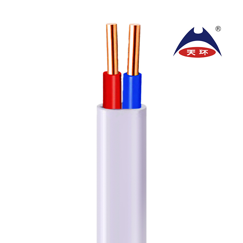 2 Fios Elétricos de Cobre/PVC/PVC com Revestimento Branco