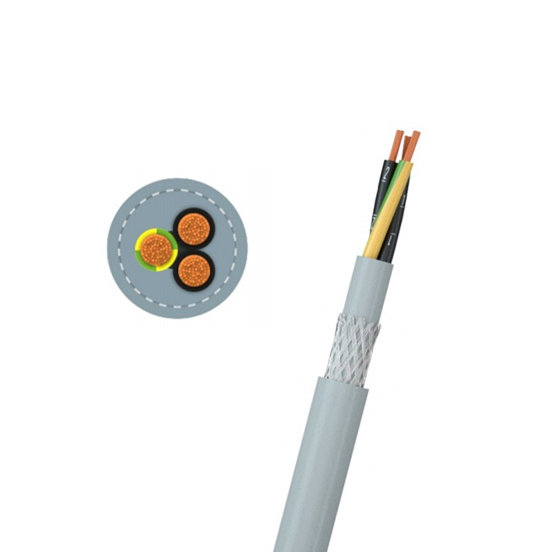 300/500V Tinned Copper Wires Braid Screening Hslhch LSZH Sheathed Control Cable