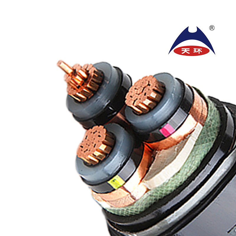 33/11kv 19/33kv 36kv Cable de potencia subterráneo de media tensión con aislamiento de cobre para subestación