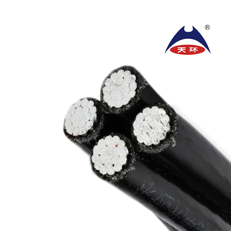 ABC Cable Bt Aerien Presaaembles En Aluminium 3X50+1X54.6+1X16mm2 0.6/1kv 400V Aerial Cable