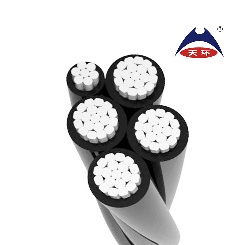 ABC Standard XLPE Insulated Aerial Bundled Power Cable 4core 16/25/35/50 Aluminum Conductor Low Voltage for Construction