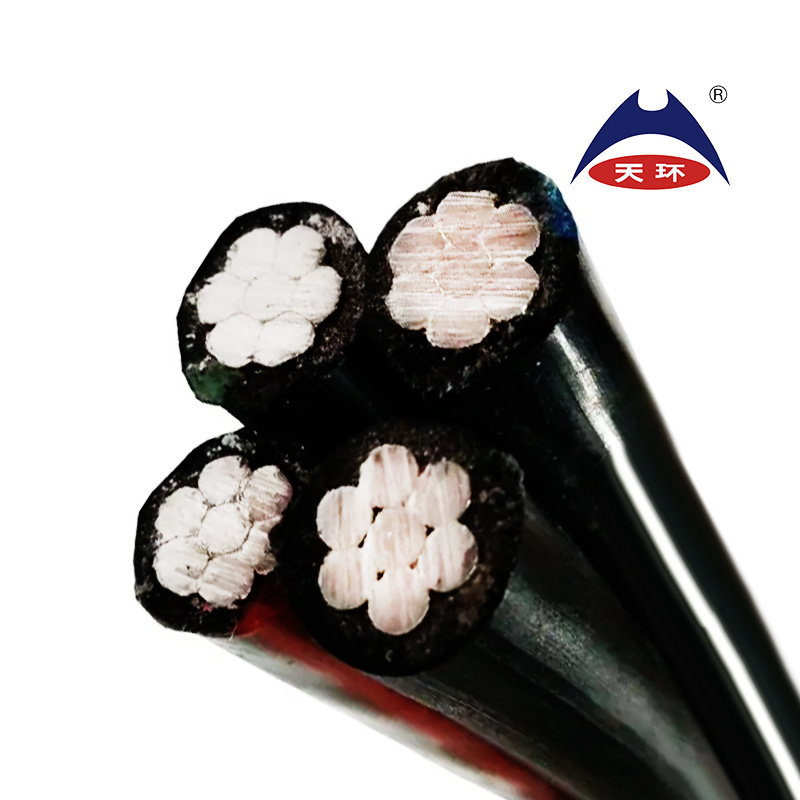 ABC Type Medium-Voltage Power Cable Customized Copper Core Low-Smoke Halogen-Free Flame-Retardant Steel Tape Overhead Cable