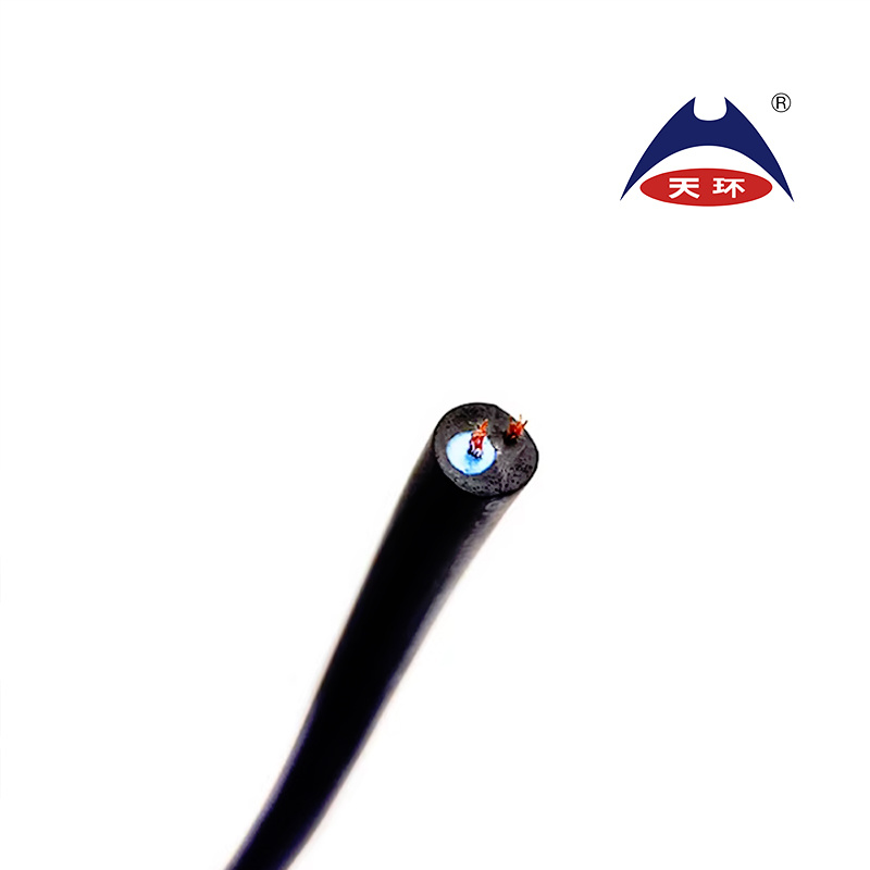 Negro Blanco 2 Núcleo 1.5 2.5 mm Cable Eléctrico de Cableado de Casa PVC Flexible de Cobre H05VV-F Cable de Casa